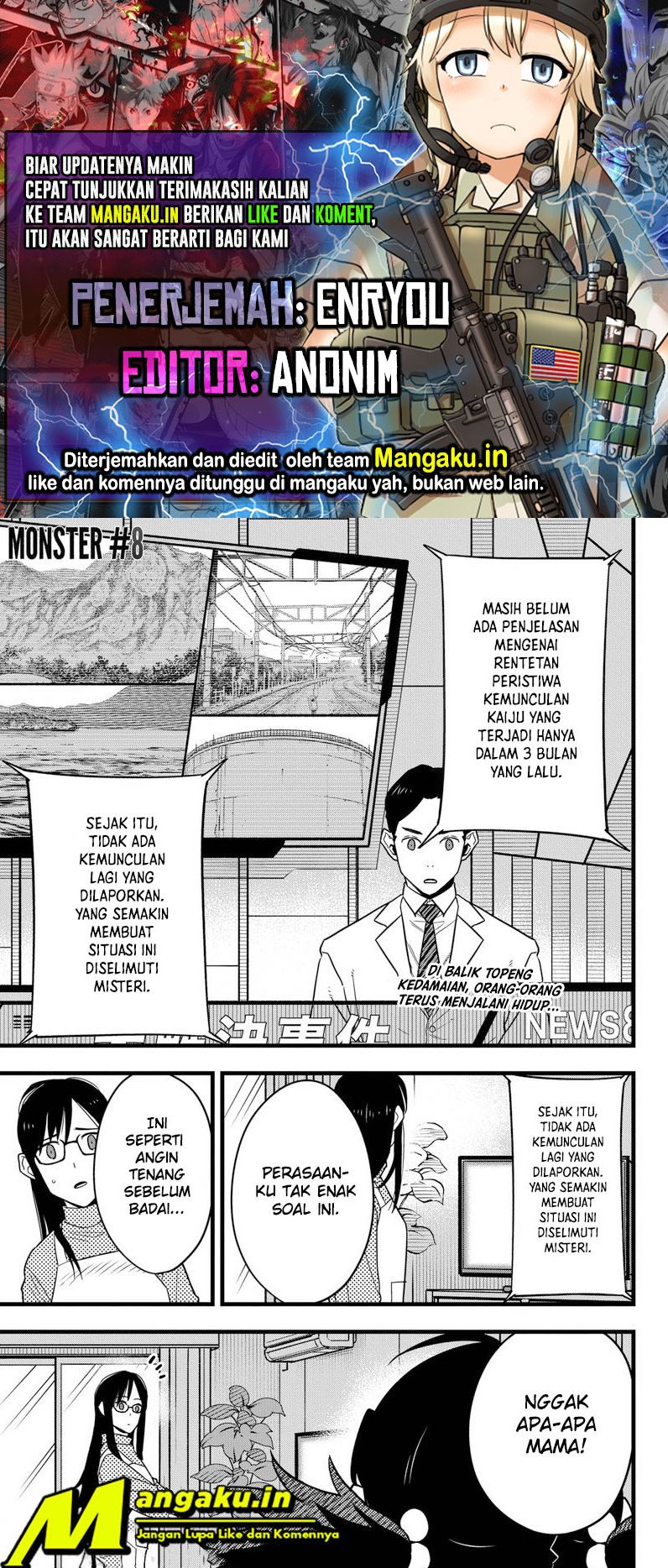 Read Kaiju No 8 id Manga Online