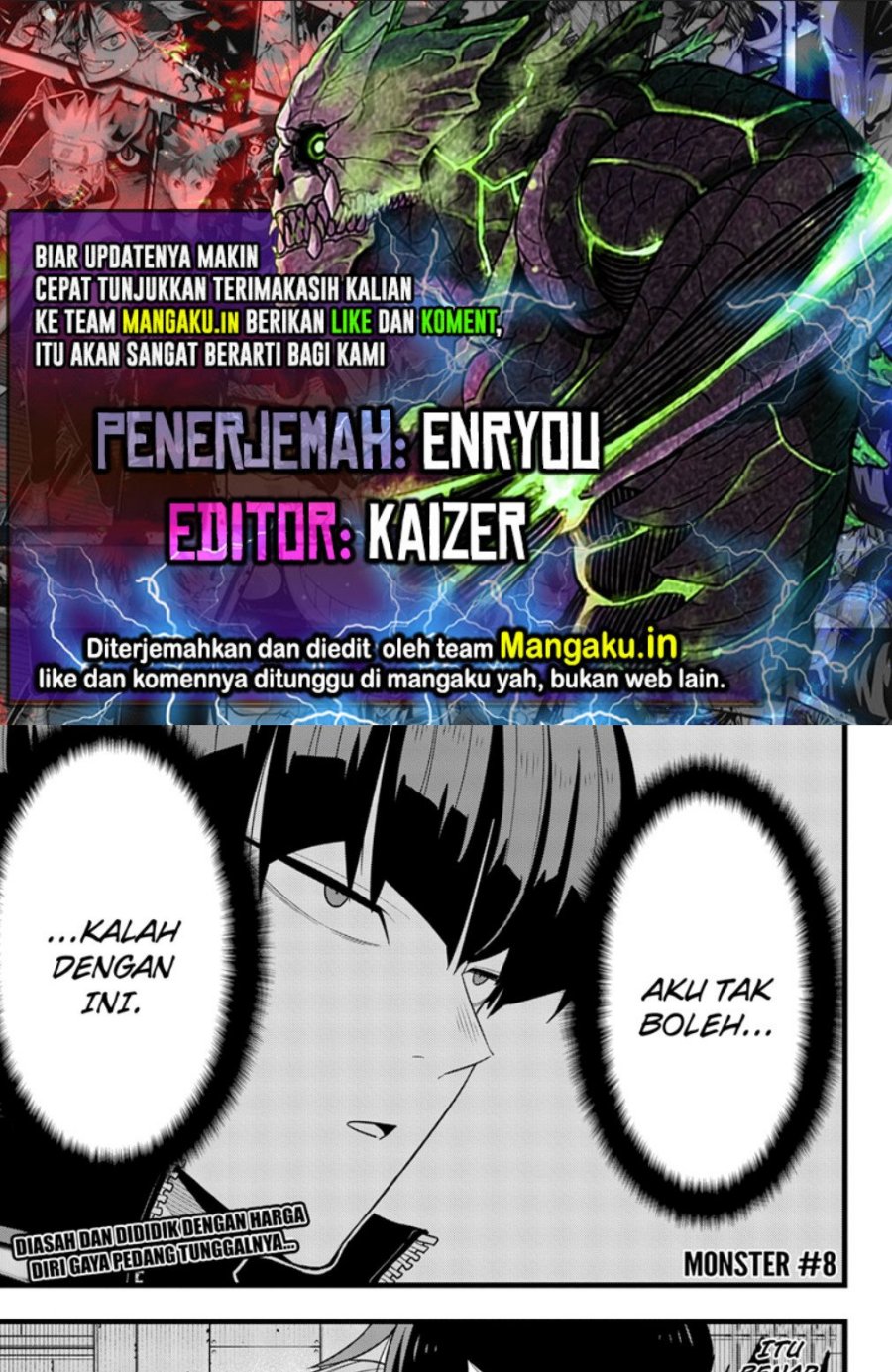 Read Kaiju No 8 id Manga Online
