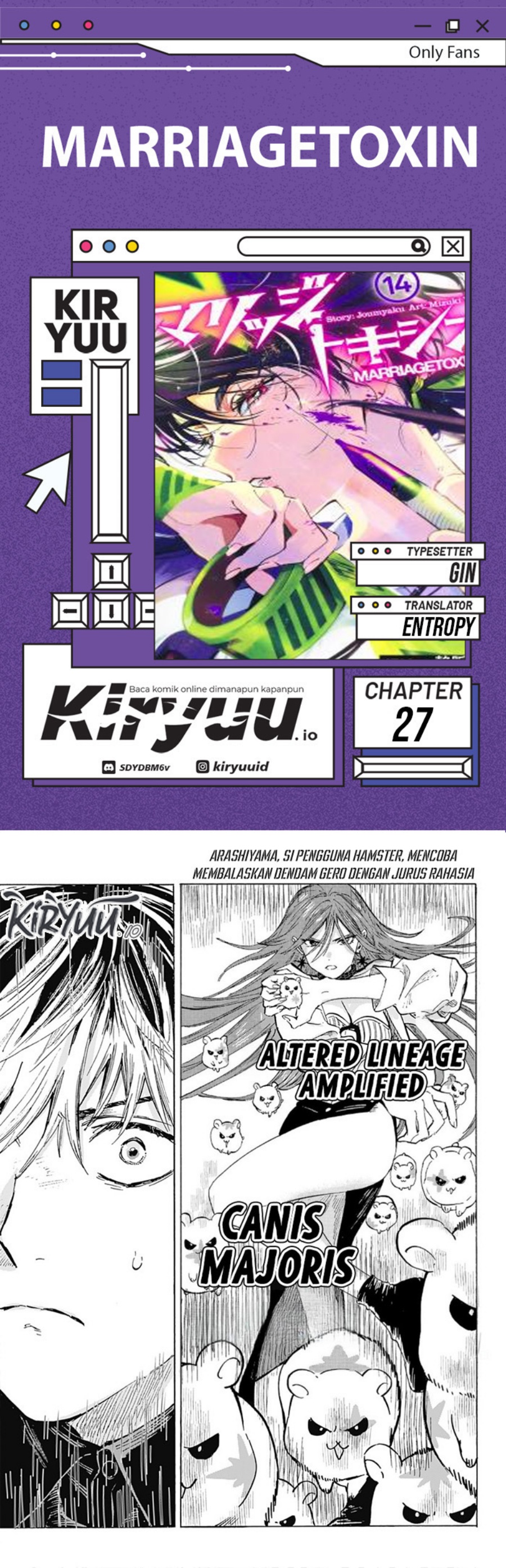 Read Marriagetoxin id Manga Online