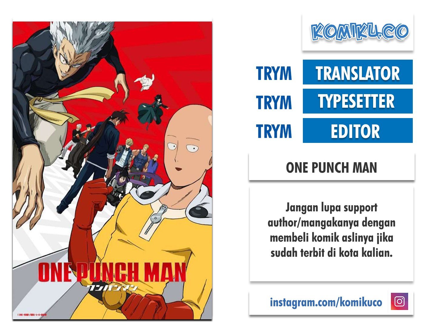 Read One Punch Man id Manga Online